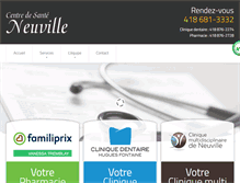Tablet Screenshot of centredesanteneuville.com